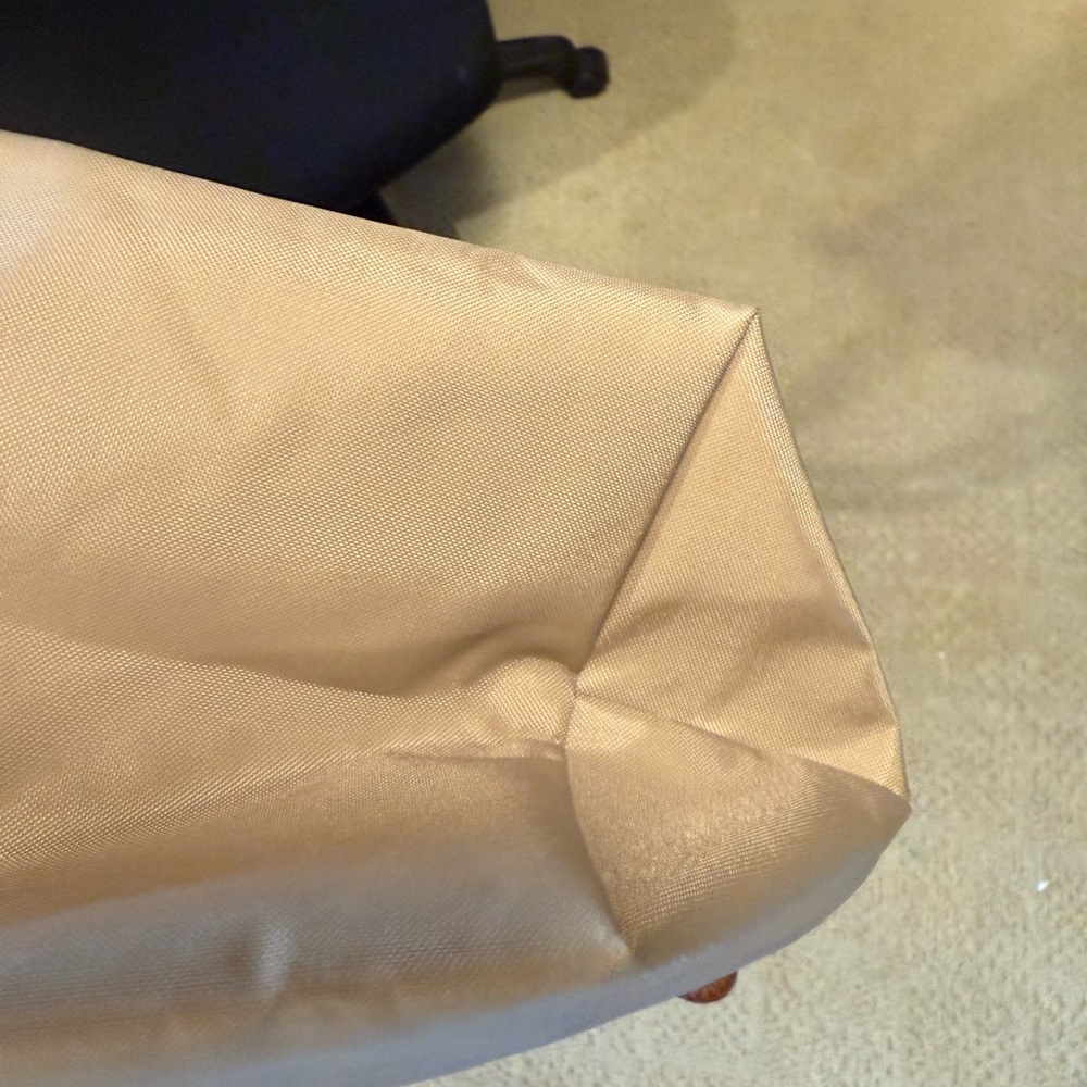 Longchamp La Pliage Medium Tan and Brown Tote Bag - Picture 13 of 16